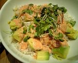 まぐろとアボカドの明太子マヨ丼作り方4写真