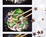 小松菜椎茸の味噌バター炒め(簡単)作り方2写真