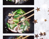 小松菜椎茸の味噌バター炒め(簡単)作り方2写真
