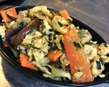 ナスとニンジンの鶏そぼろ味噌炒め作り方7写真