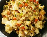 優しいソース味、コンビーフ炒り豆腐。作り方7写真