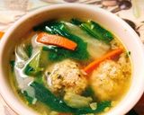 チンゲン菜と肉団子のスープ♡作り方5写真