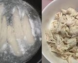 ささみと水菜と湯葉の柚子ポン酢煮作り方2写真