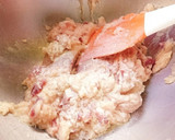 鶏つくねの照り焼き 卵の黄身添え作り方2写真