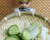 リカちゃん♡肉団子ときゅうりの塩スープ作り方1写真