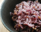 皮付きもち麦の炊き方（紫もち麦+黒米）作り方5写真
