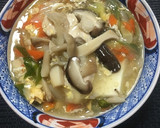 きのこと鶏ムネ肉の和風あんかけ絹ごし豆腐作り方12写真