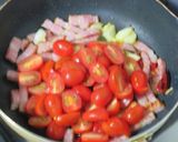 時短簡単ミニトマトとベーコンの美味パスタ作り方5写真