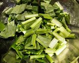 小松菜の浅漬け・塩昆布と梅ワサビ味！作り方1写真