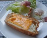 チーズフランスのモーニングトースト♪作り方1写真