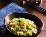 生姜たっぷり白菜と豚肉のピリ辛レンチン煮作り方11写真