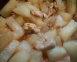 大根と鶏もも肉のピリ煮♡作り方4写真