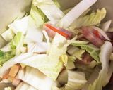 白菜とベーコンのコンソメスープ作り方3写真