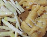 細竹の煮物にアオサを浮かべて作り方2写真