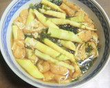 細竹の煮物にアオサを浮かべて作り方6写真