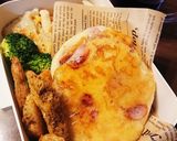 朝食★ベーコンとチーズのパンケーキ☆HM作り方4写真