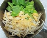 もやしと小松菜の味噌汁♪作り方2写真