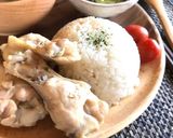 カオマンガイ飯☆コーンちょい足しおにぎり作り方2写真