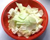 旨味たっぷり♬あさりとキャベツの酒蒸し作り方2写真