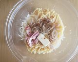 ベーコン玉ねぎのコンソメバター醤油パスタ作り方4写真