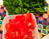 菜の花とトマトのパスタ~塩味~作り方1写真
