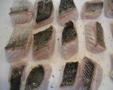 スズキのムニエル☆舞茸クリームソース作り方1写真