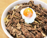 牛丼　〜気まぐれすき焼き風〜作り方6写真
