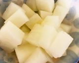 全てレンジ胸肉根菜のからし味噌味蒸し煮作り方5写真
