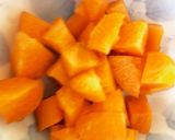 全てレンジ胸肉根菜のからし味噌味蒸し煮作り方6写真