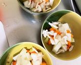 全てレンジ胸肉根菜のからし味噌味蒸し煮作り方9写真