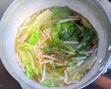 春雨とレタスの生姜スープ作り方5写真