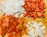 酵素玄米とトマトのお野菜スパイスカレー作り方1写真