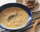 温泉卵&キムチ豆乳のオートミールリゾット作り方7写真