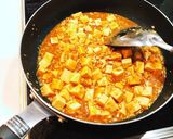 残った鶏そぼろをリメイク！麻婆丼作り方6写真