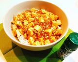 残った鶏そぼろをリメイク！麻婆丼作り方7写真