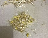 香港家庭料理　豆もやしと豚ひき肉の炒め物作り方1写真
