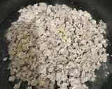 香港家庭料理　豆もやしと豚ひき肉の炒め物作り方5写真