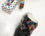 ラップで包んだお握りの留め方で作り方4写真