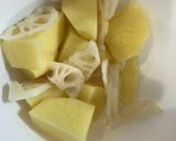 レンコンとナスの野菜カレー2〜3人分作り方1写真