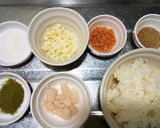 犬ご飯　３色おにぎり作り方1写真