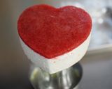 ハート♥ホワイトチョコレアチーズケーキ作り方12写真