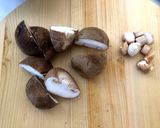 椎茸のバター炒め作り方1写真