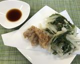 大根と春菊のかきあげ(腎臓病食）作り方8写真