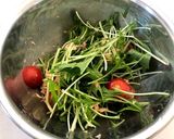 水菜とツナのサラダ作り方2写真