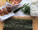 お弁当に鮭マヨと餃子の海苔巻き風作り方1写真