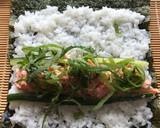 お弁当に鮭マヨと餃子の海苔巻き風作り方3写真