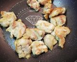 揚げない鶏唐揚げのごま甘酢炒め作り方4写真