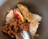 納豆とカニカマ天の混ぜご飯作り方2写真