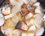 サバ味噌煮缶と大根の煮物作り方2写真