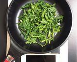 春菊のスクランブルエッグ作り方1写真